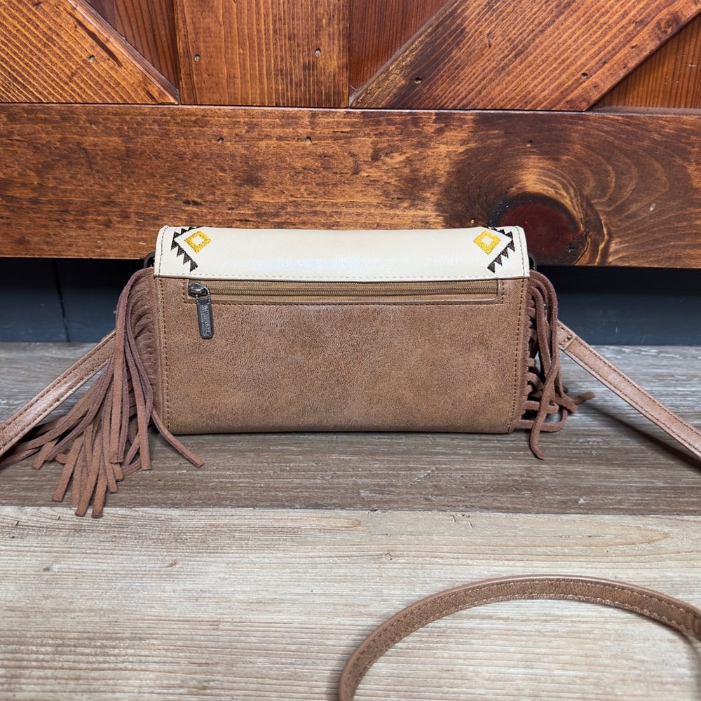 Wrangler Aztec Fringe Crossbody Wallet - Picture 4 of 9